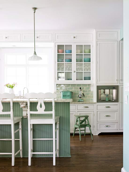 žalios spalvos atspalviai virtuvės interjero dizainui13