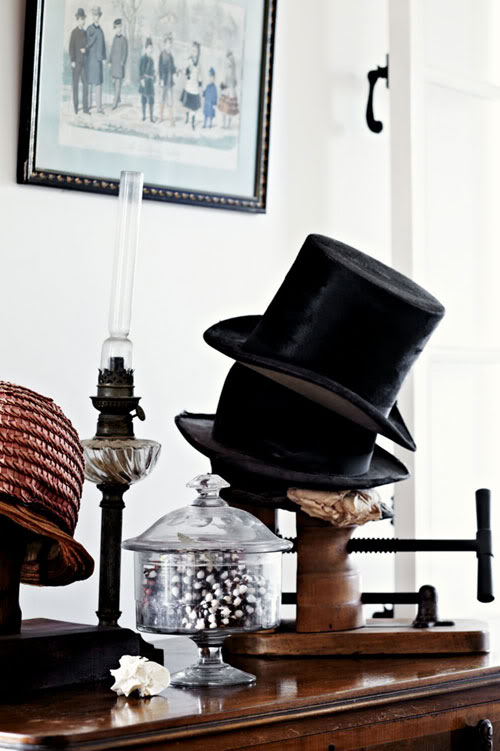 žibalinė lempa, skrybelės ant skrybelių didintuvo